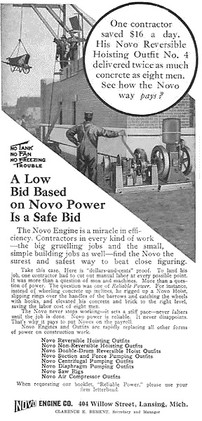1915 NOVO Engine Ad