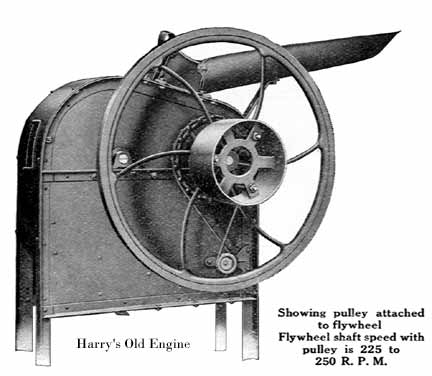 Cross section of steel Pony sheller showing working parts.