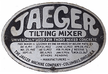 Cement Mixer Tag
